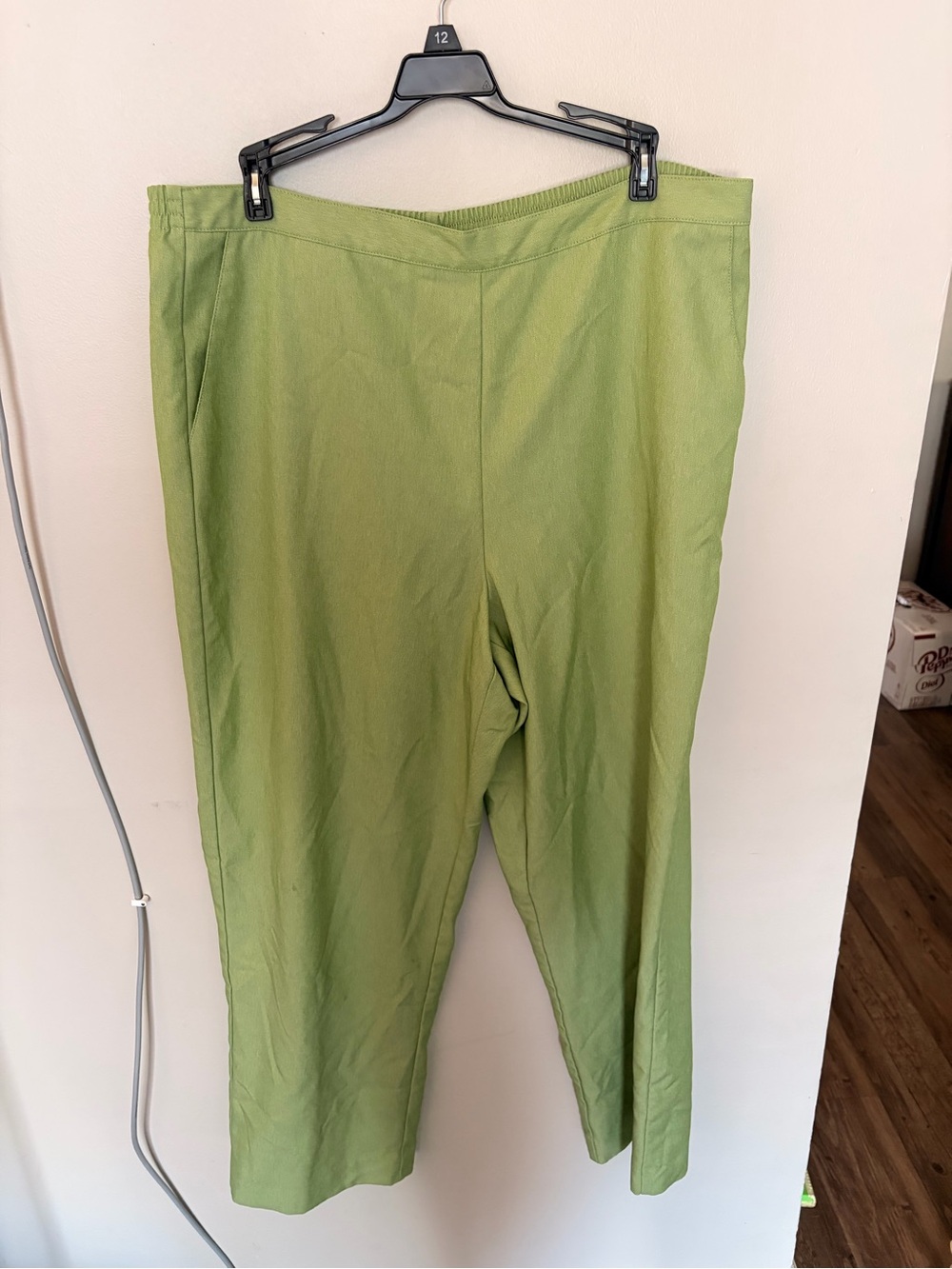 Alfred Dunner Light Olive Straight-Leg Pull-On Pants